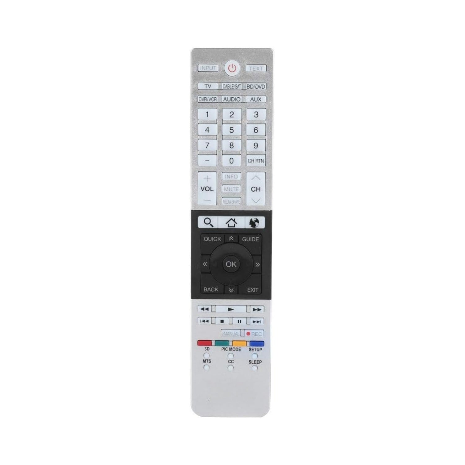 Telecomando Universale TekOne per TV LCD, Plasma, LED e 4K – Compatibile Toshiba