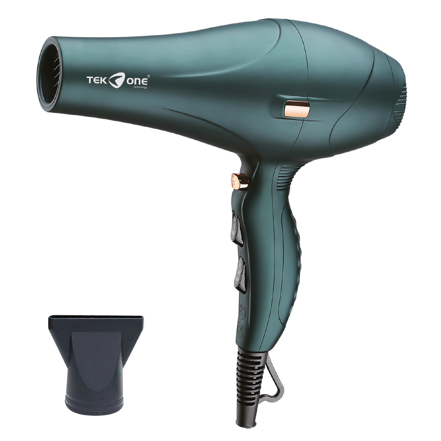 TekOne Asciugacapelli Professionale 1600W - Verde Opaco