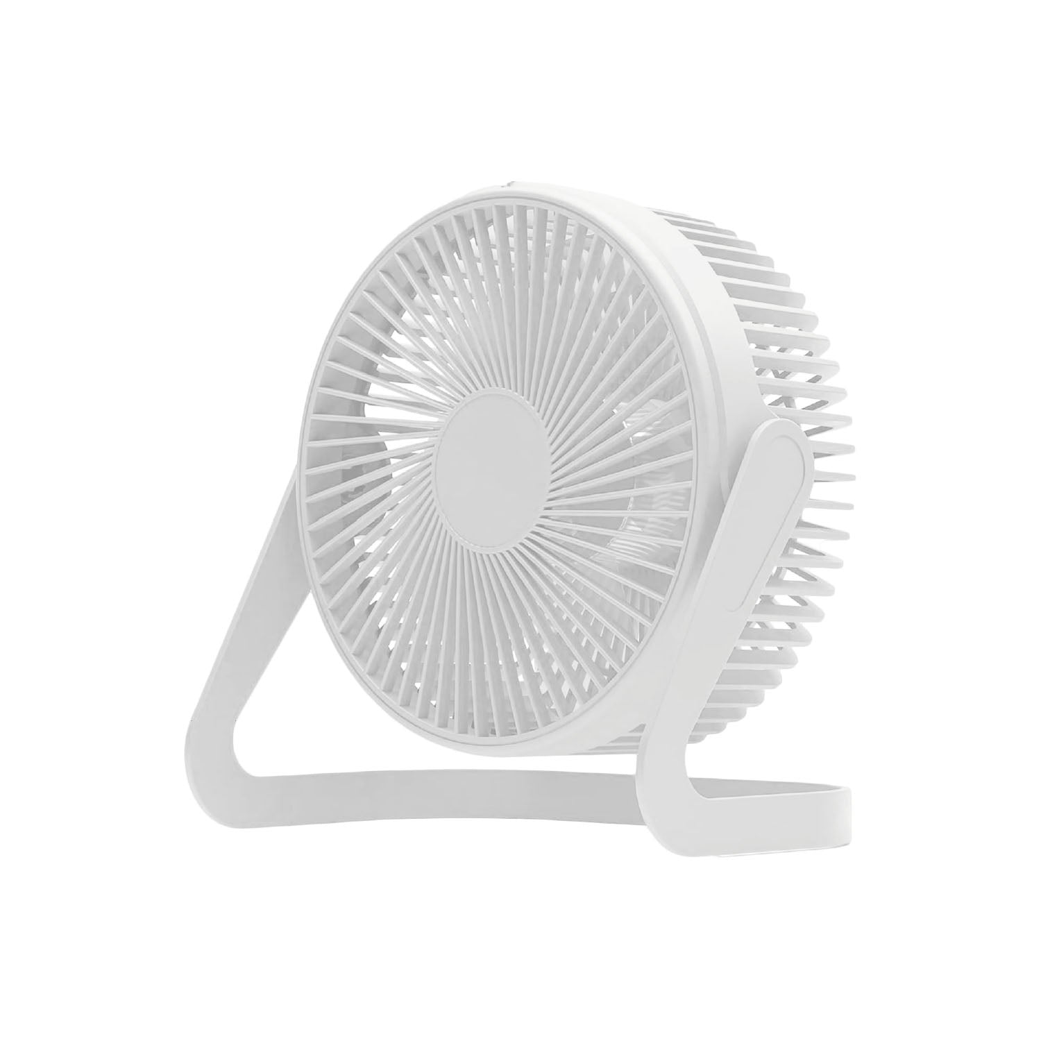 TekOne Mini Ventilatore USB 360° Portatile, 3 Misure Disponibili, Ricaricabile DC 5V in ABS/PP