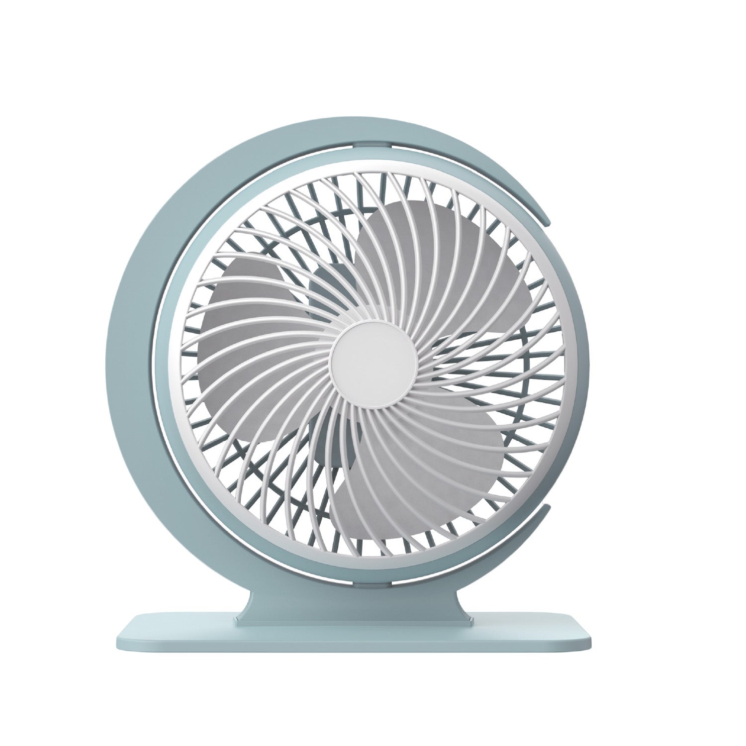 TekOne Mini Ventilatore USB 5W Silenzioso con 3 Velocità, Batteria 800mAh – Design Moderno e Potente