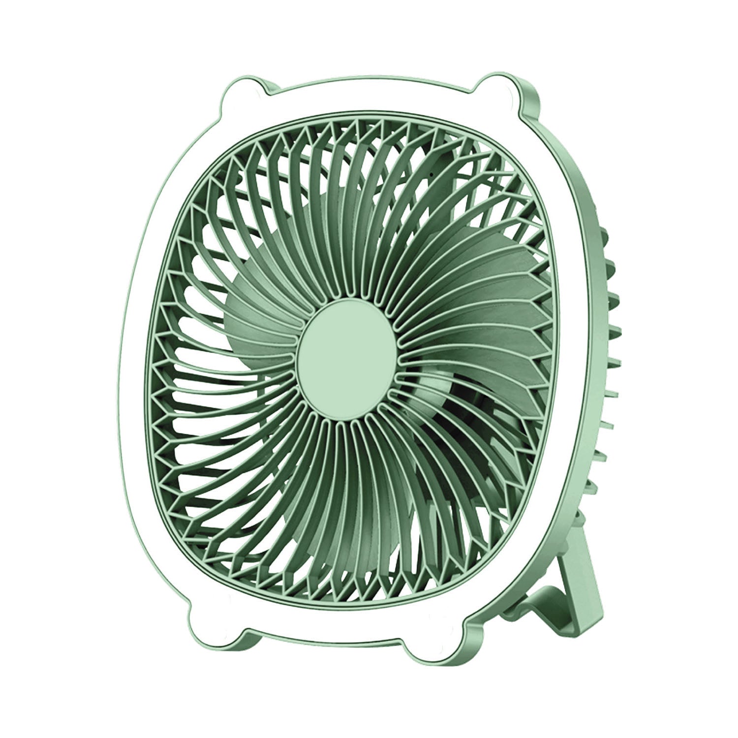 TekOne Mini Ventilatore USB 5W Appendibile con 3 Velocità – Batteria 800mAh, Silenzioso e Compatto