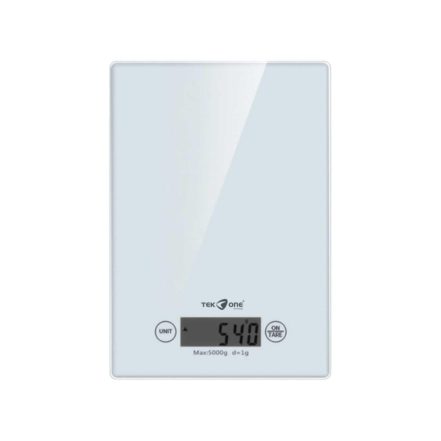 TekOne Bilancia da cucina digitale da 1g a 5kg bianco