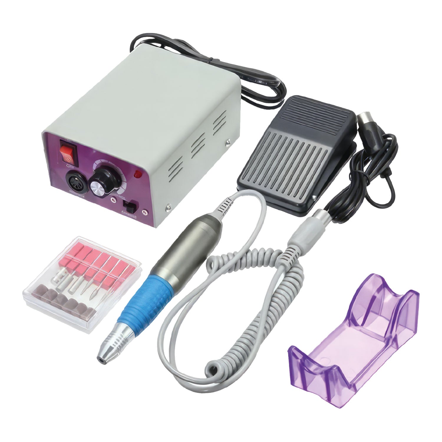 TekOne Mini Fresa Elettrica per Manicure e Pedicure - 30.000 RPM