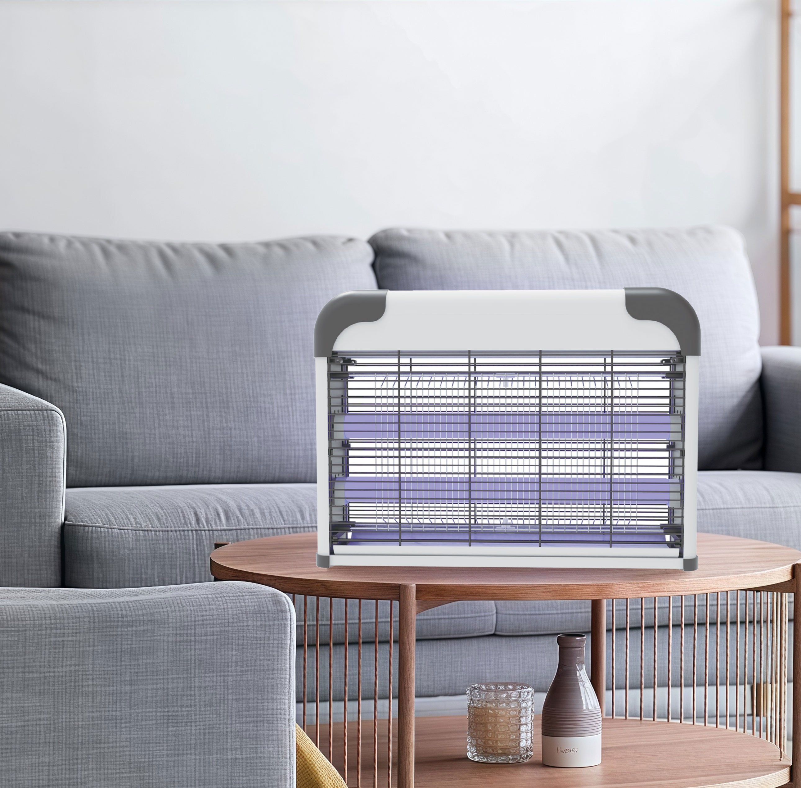 Tekone Lampada Insetticida Elettrica UV 20W per Interni – Raggio d'Azione 30m²