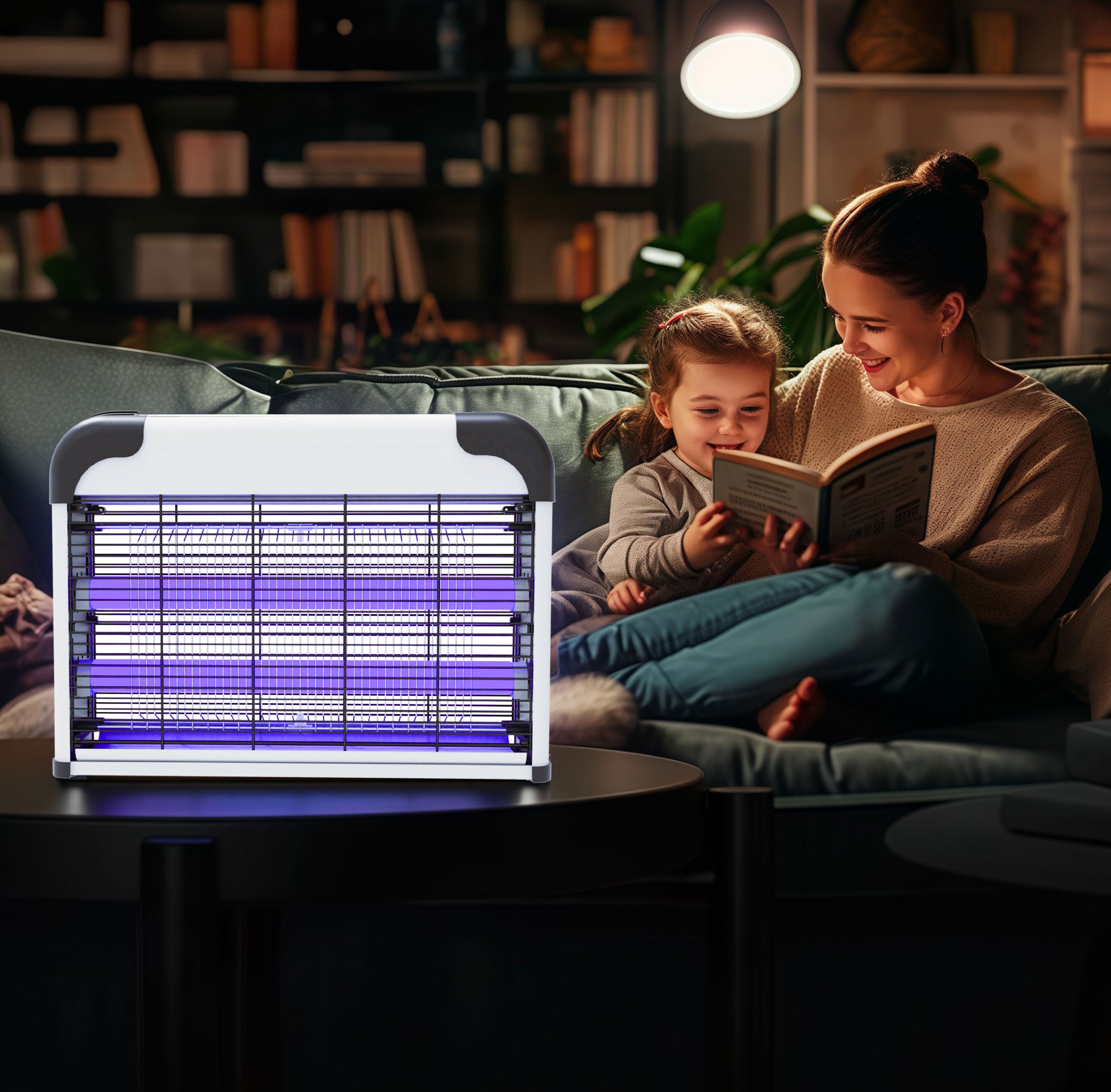 Tekone Lampada Insetticida Elettrica UV 20W per Interni – Raggio d'Azione 30m²