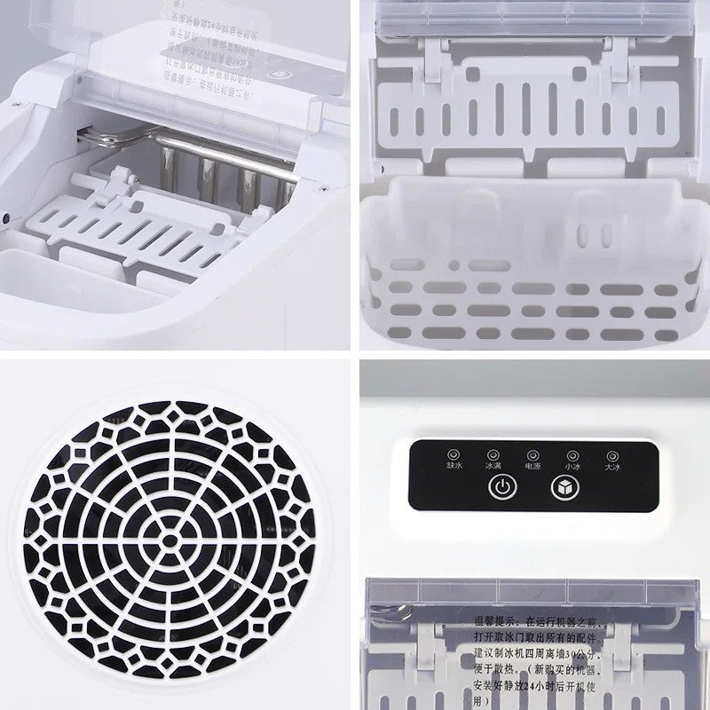 TekOne Macchina del ghiaccio portatile 12kg con autopulizia