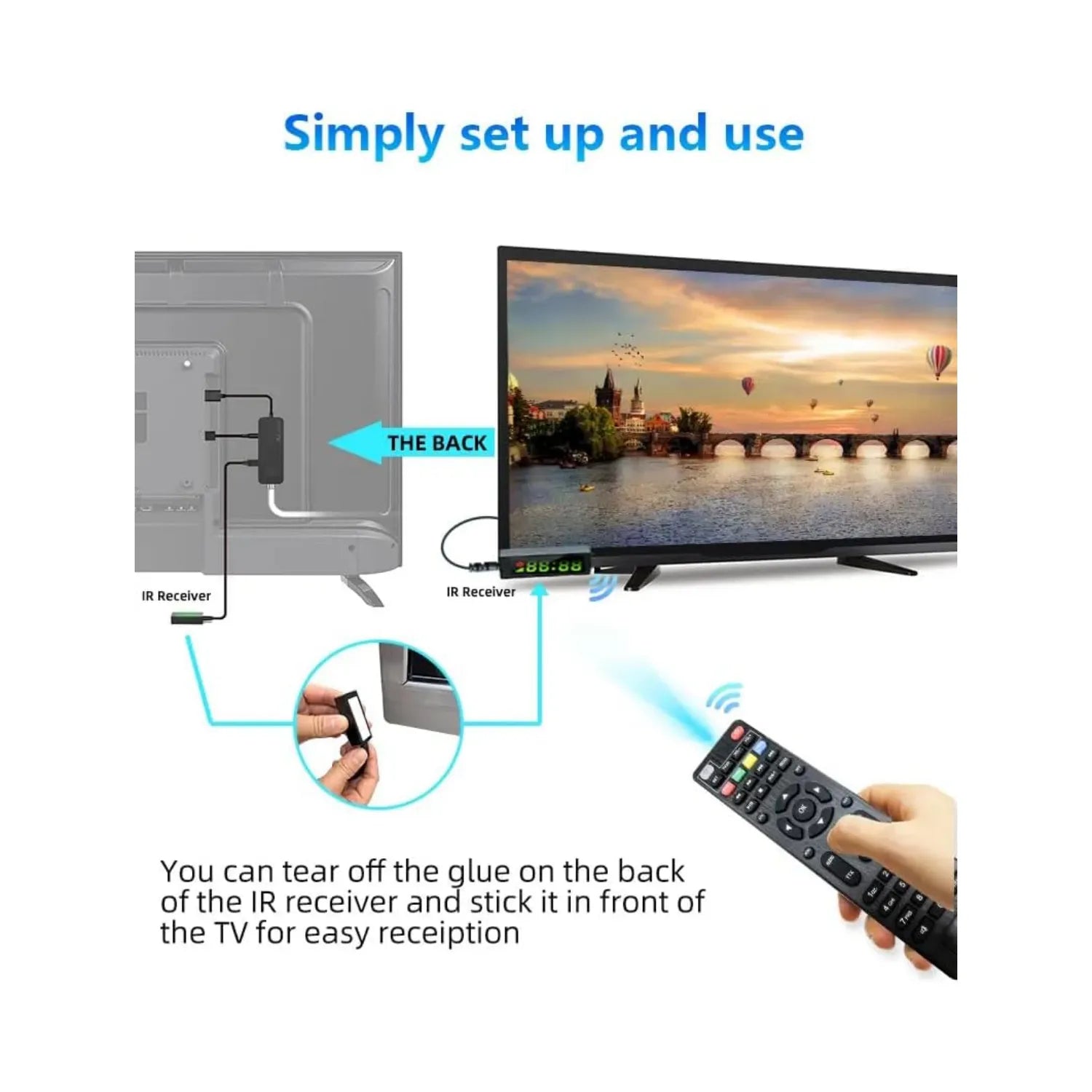 Decoder DVB-T2 Stick HDMI Tekone HD-189 | Full HD 1080P, HEVC, 10Bit, USB