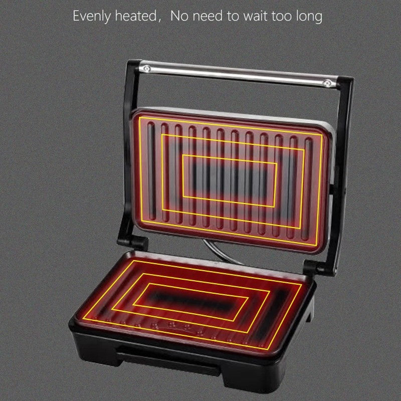TekOne Tostapane e grill elettrico 1000W con rivestimento antiaderente