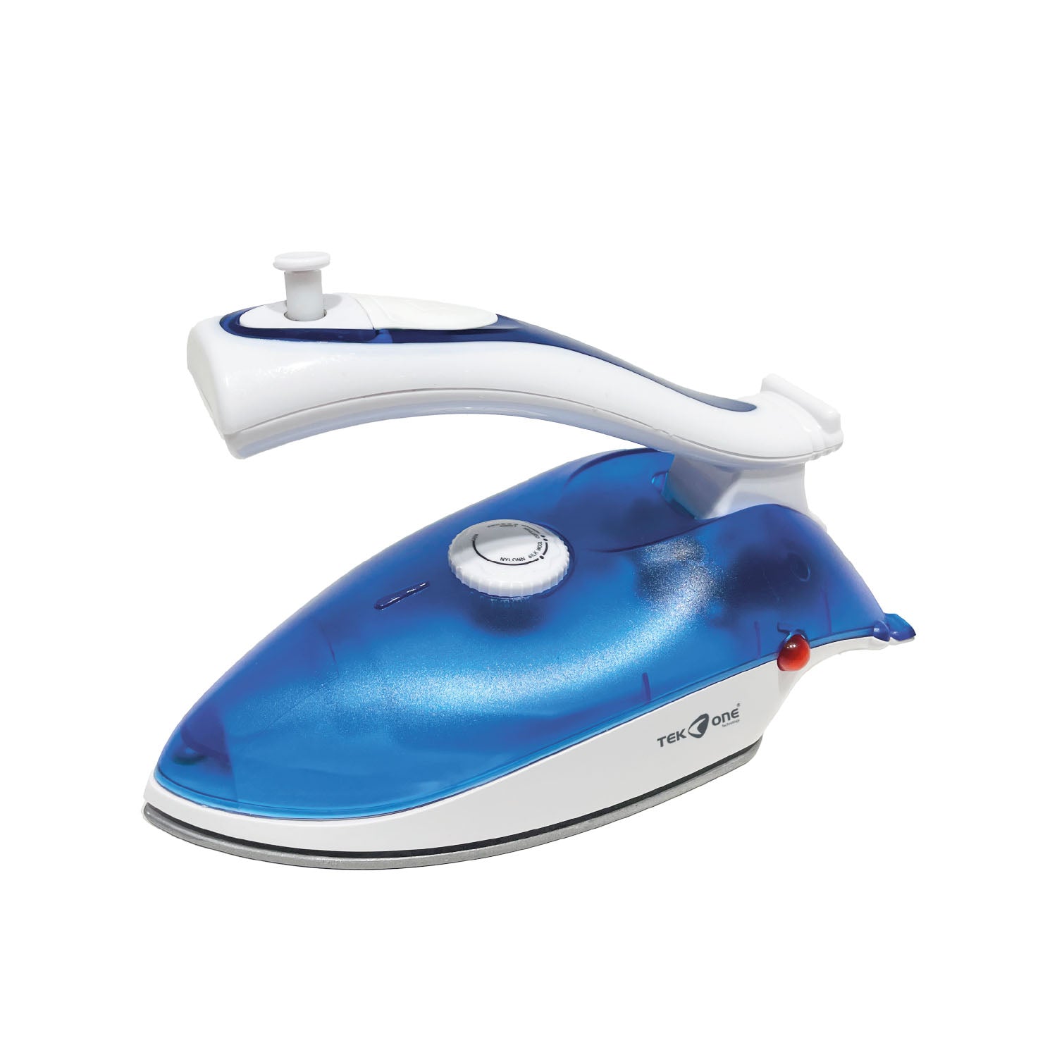 Ferro da Stiro a Vapore Pieghevole TekOne - Da Viaggio 800W blu