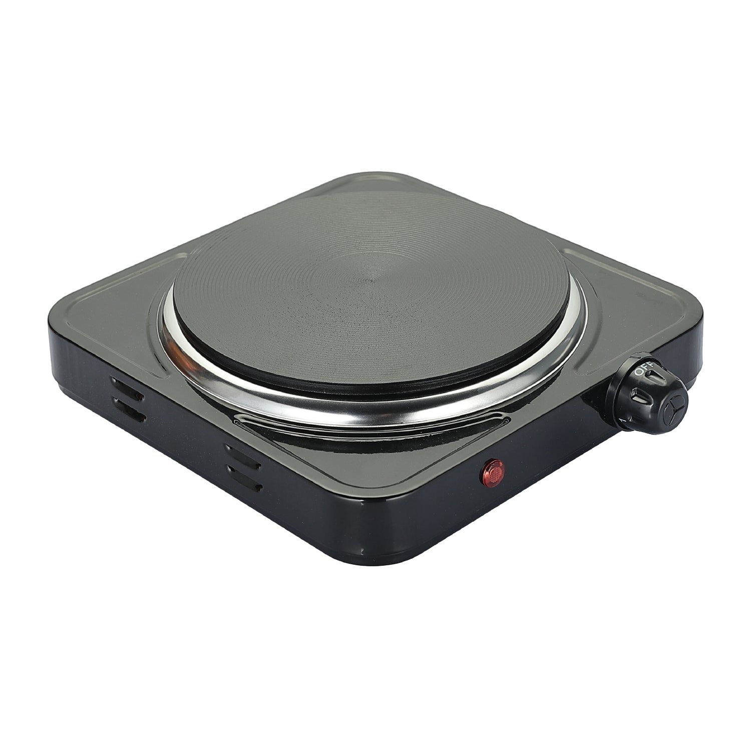 TekOne Fornello elettrico 1500W con piastra in ghisa da 185mm nero