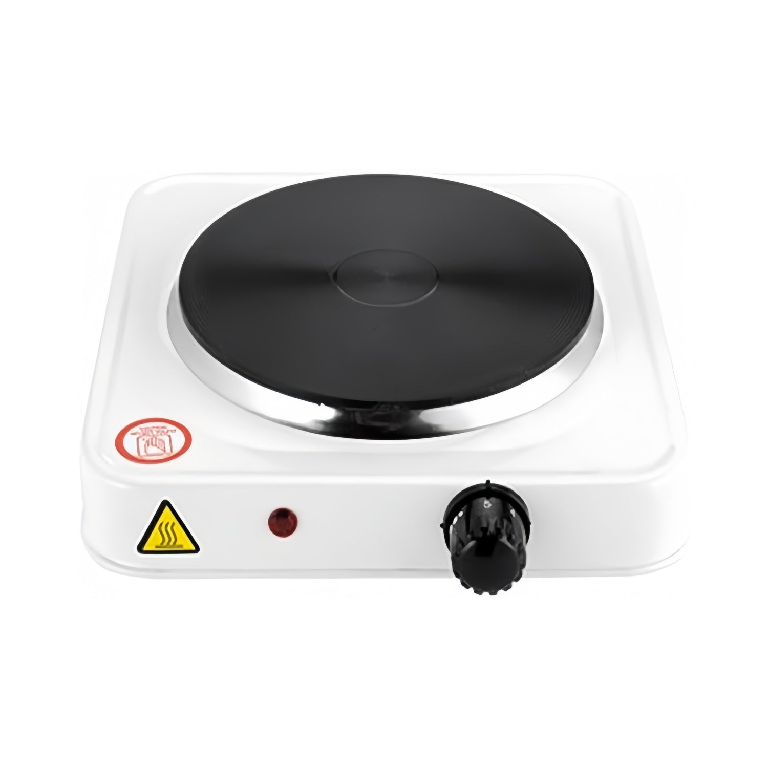 TekOne Fornello elettrico 750W con piastra in ghisa bianco