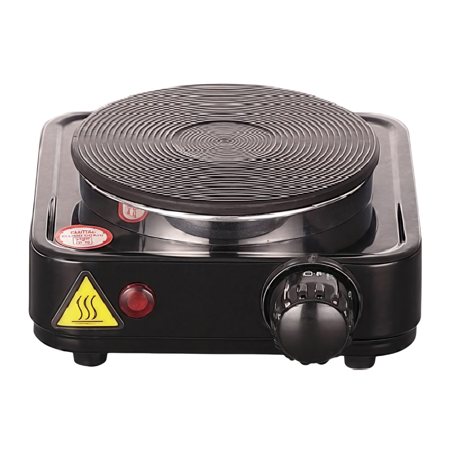 TekOne Fornello elettrico 500W con piastra in ghisa da 100mm nero