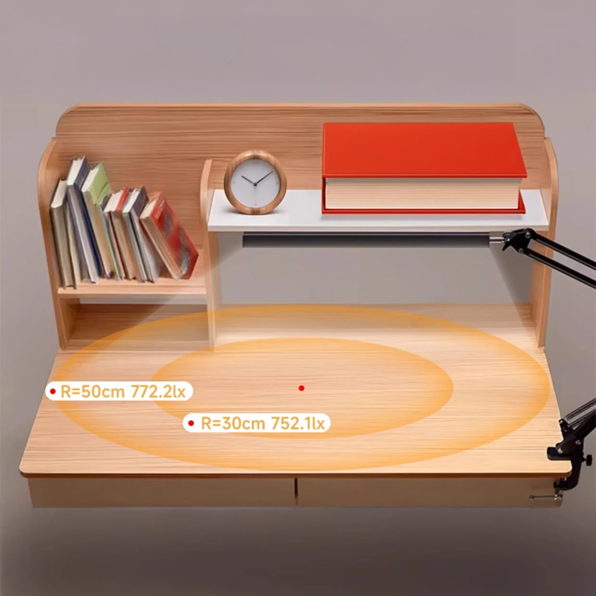 Lampada a Clip Pieghevole 80 LED con luce regolabile – Tekone TO-BL179