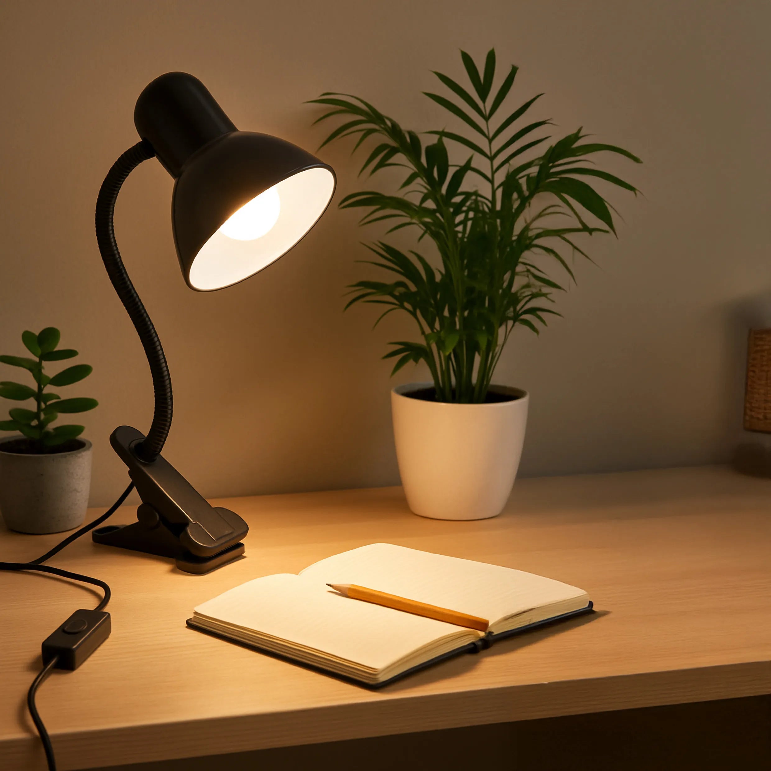 Lampada con Morsetto Tekone TO-LT04 – Design moderno da scrivania con collo flessibile