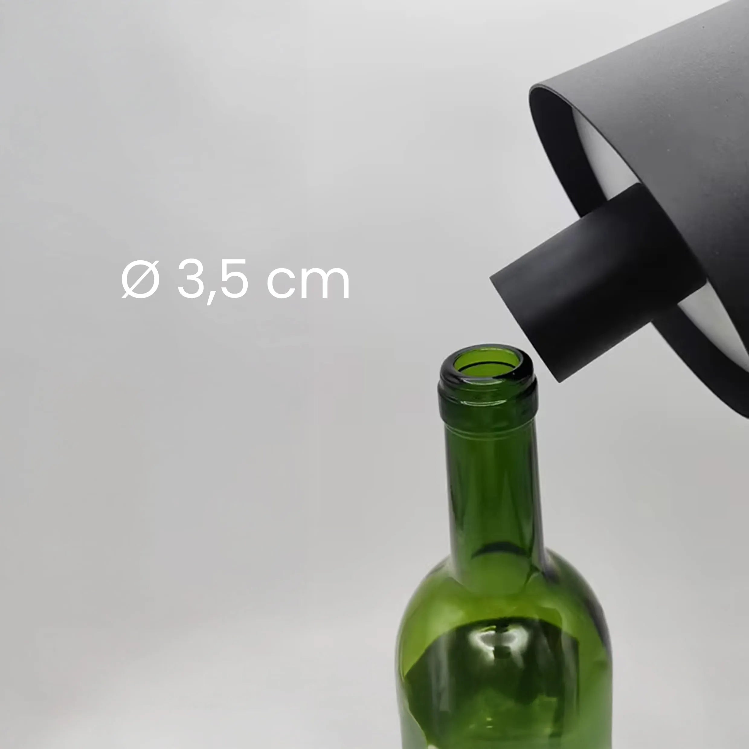 Lampada LED da bottiglia con paralume in alluminio – Tekone TO-LT07