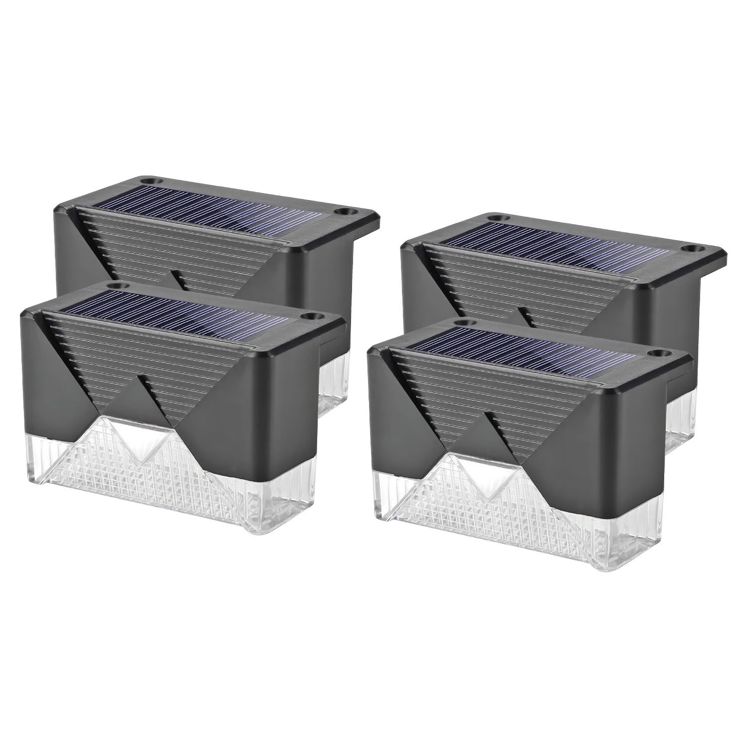 Set 4 Faretti Lampada Segnapasso Solare TekOne – IP65, 5W, per Giardino e Scale