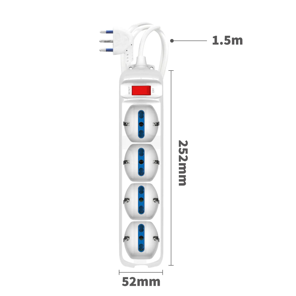 Enerwei Multipresa Pluristandard con Interruttore | 3, 4, 5, 6 Uscite