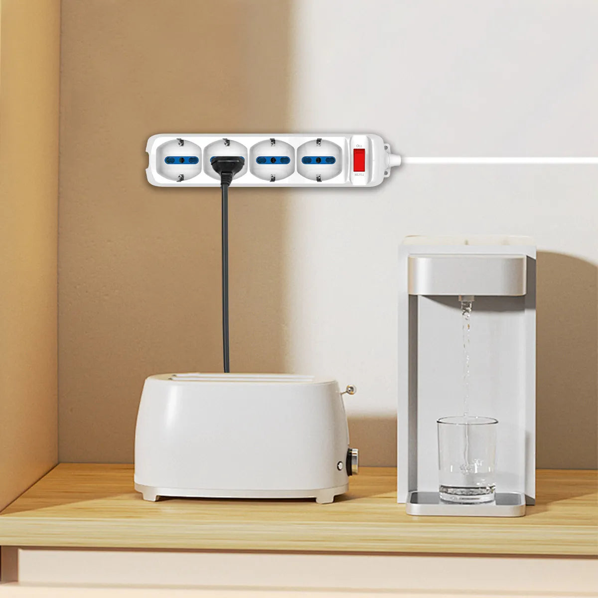 Enerwei Multipresa Pluristandard con Interruttore | 3, 4, 5, 6 Uscite