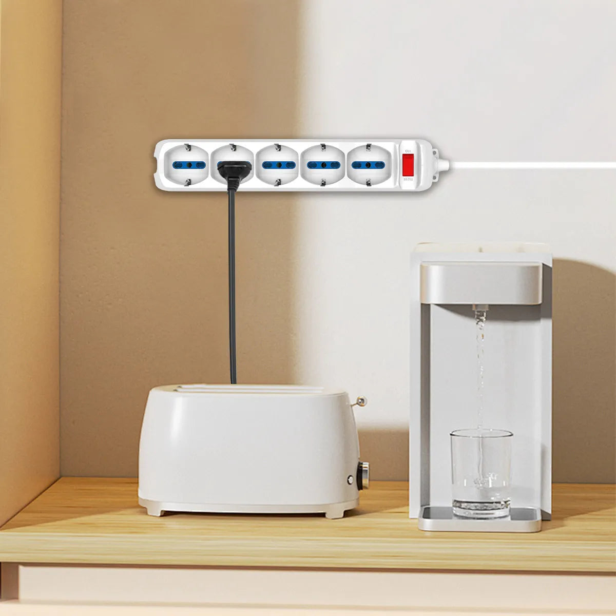 Enerwei Multipresa Pluristandard con Interruttore | 3, 4, 5, 6 Uscite