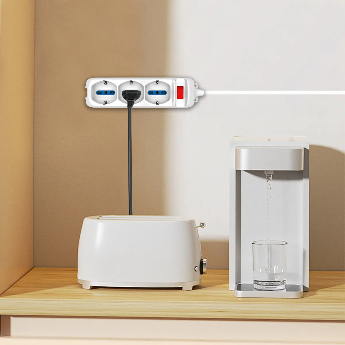 Enerwei Multipresa Pluristandard con Interruttore | 3, 4, 5, 6 Uscite