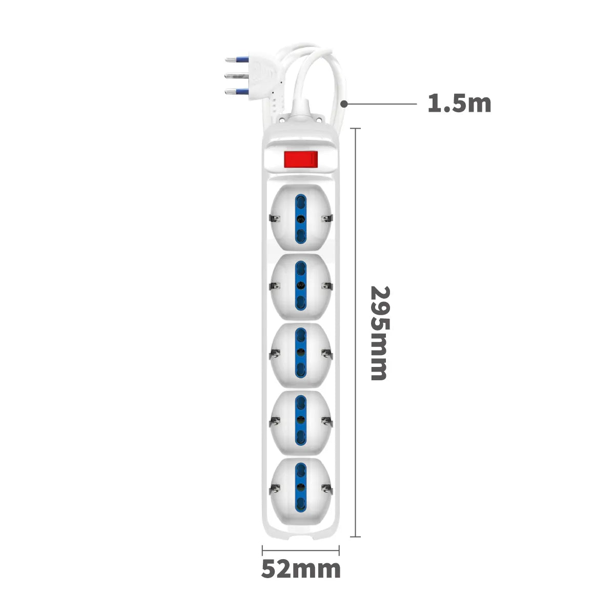 Enerwei Multipresa Pluristandard con Interruttore | 3, 4, 5, 6 Uscite