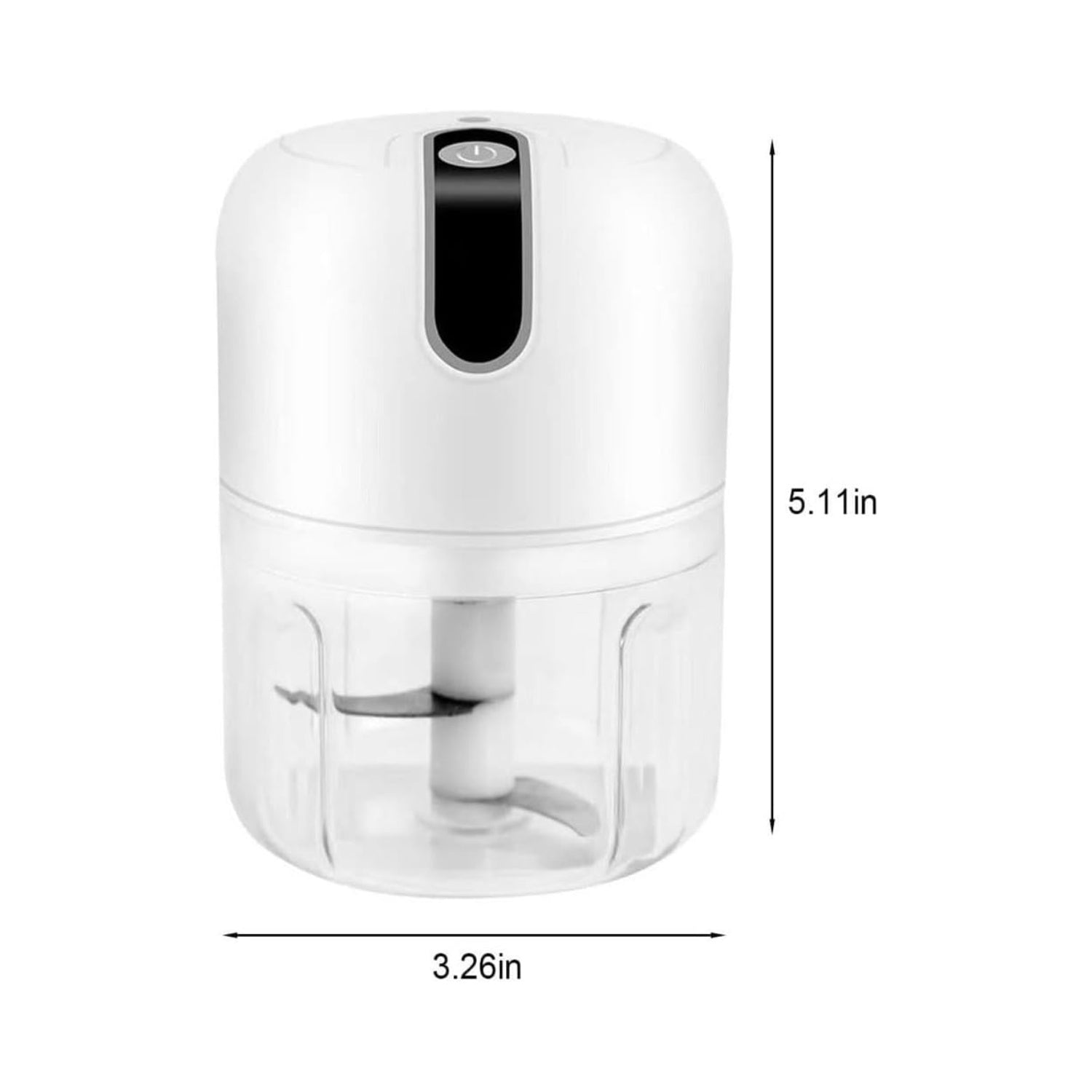 Tekone Mini Tritatutto Elettrico Ricaricabile – 250ml, Doppia Lama, Batteria 1200mAh, 23W