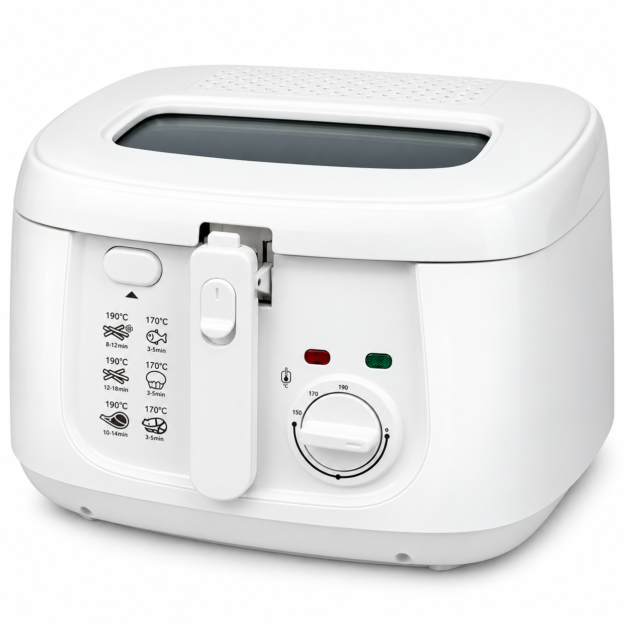 TekOne Friggitrice elettrica 2,5L con termostato regolabile
