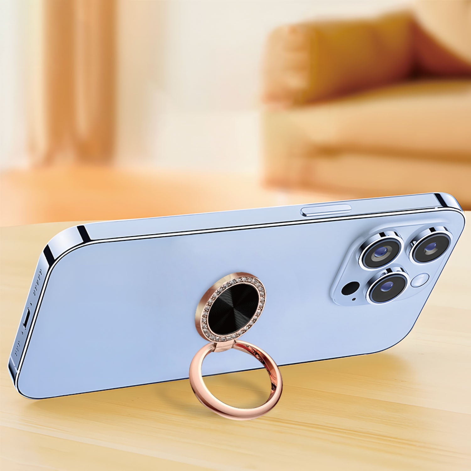 Anello Adesivo TekOne con Cristalli – Elegante e Girevole a 360 Gradi