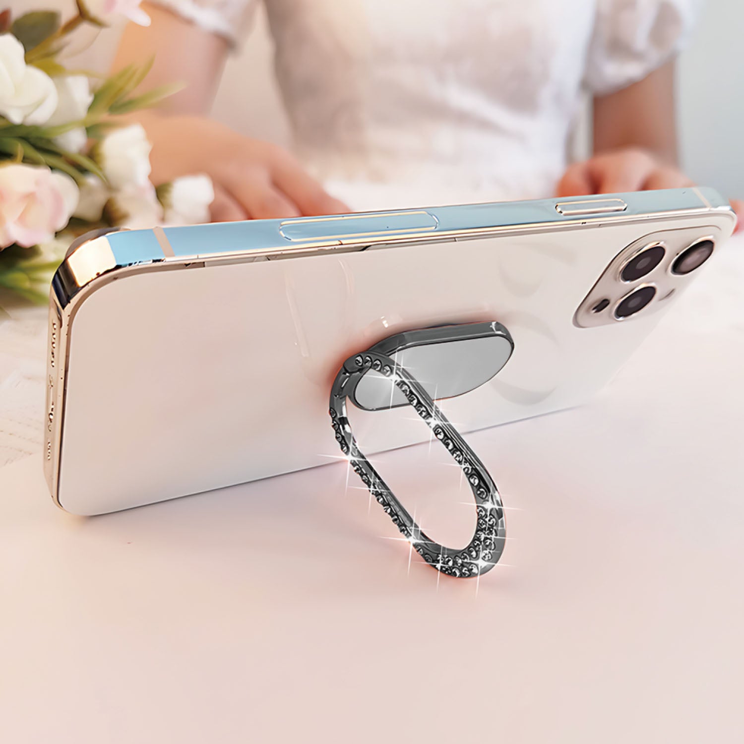 Anello Adesivo TekOne con Specchio – Girevole a 360 Gradi ed Elegante