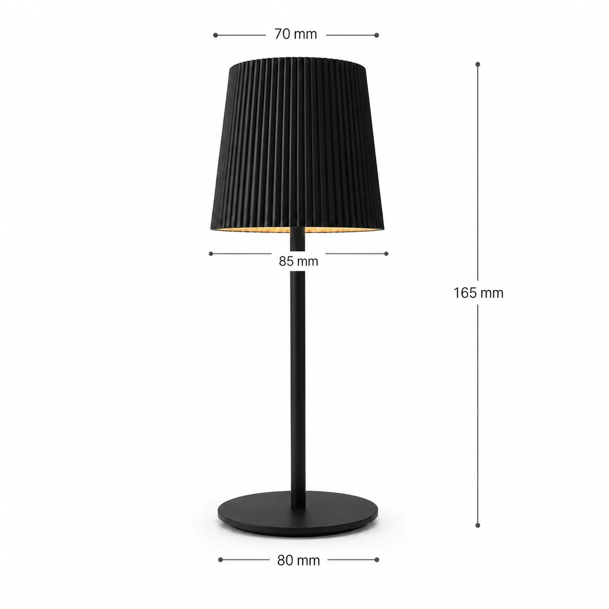 Tekone Lampada da Tavolo LED Ricaricabile Touch USB-C 3 Colori