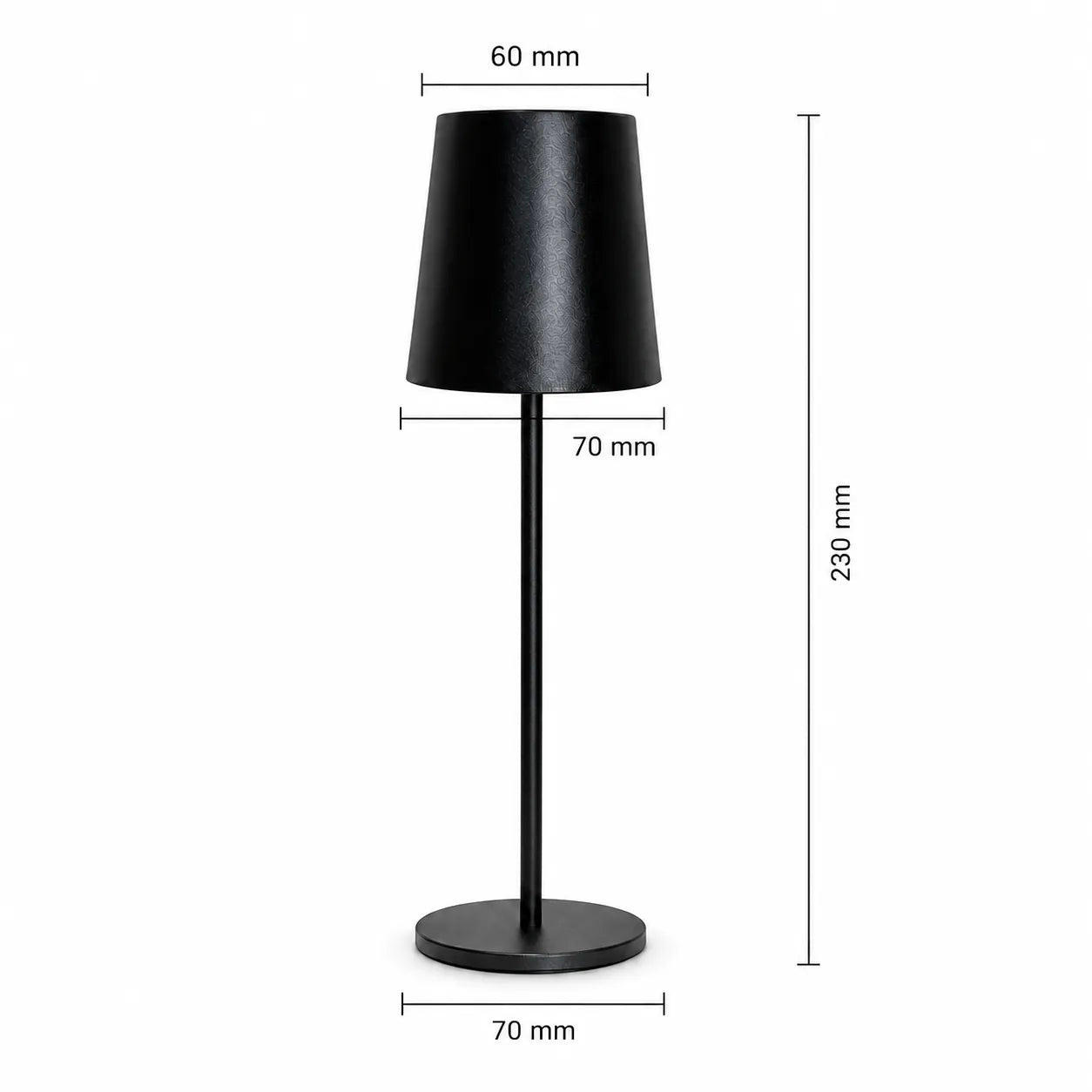 Tekone Lampada da Tavolo LED Ricaricabile Touch USB-C 2W 3 CCT