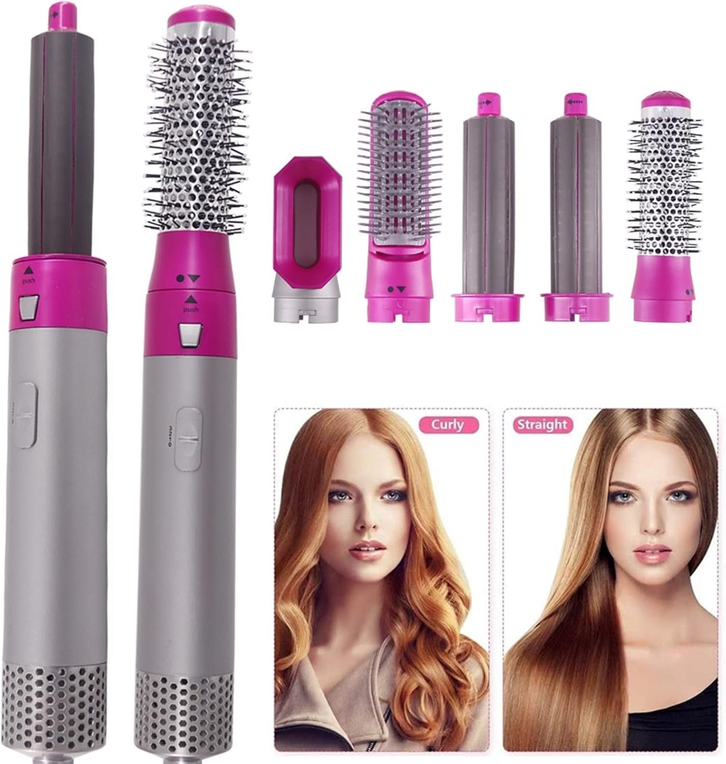 TekOne Asciugacapelli Professionale 5 in 1 Multifunzione con Accessori - 1000W
