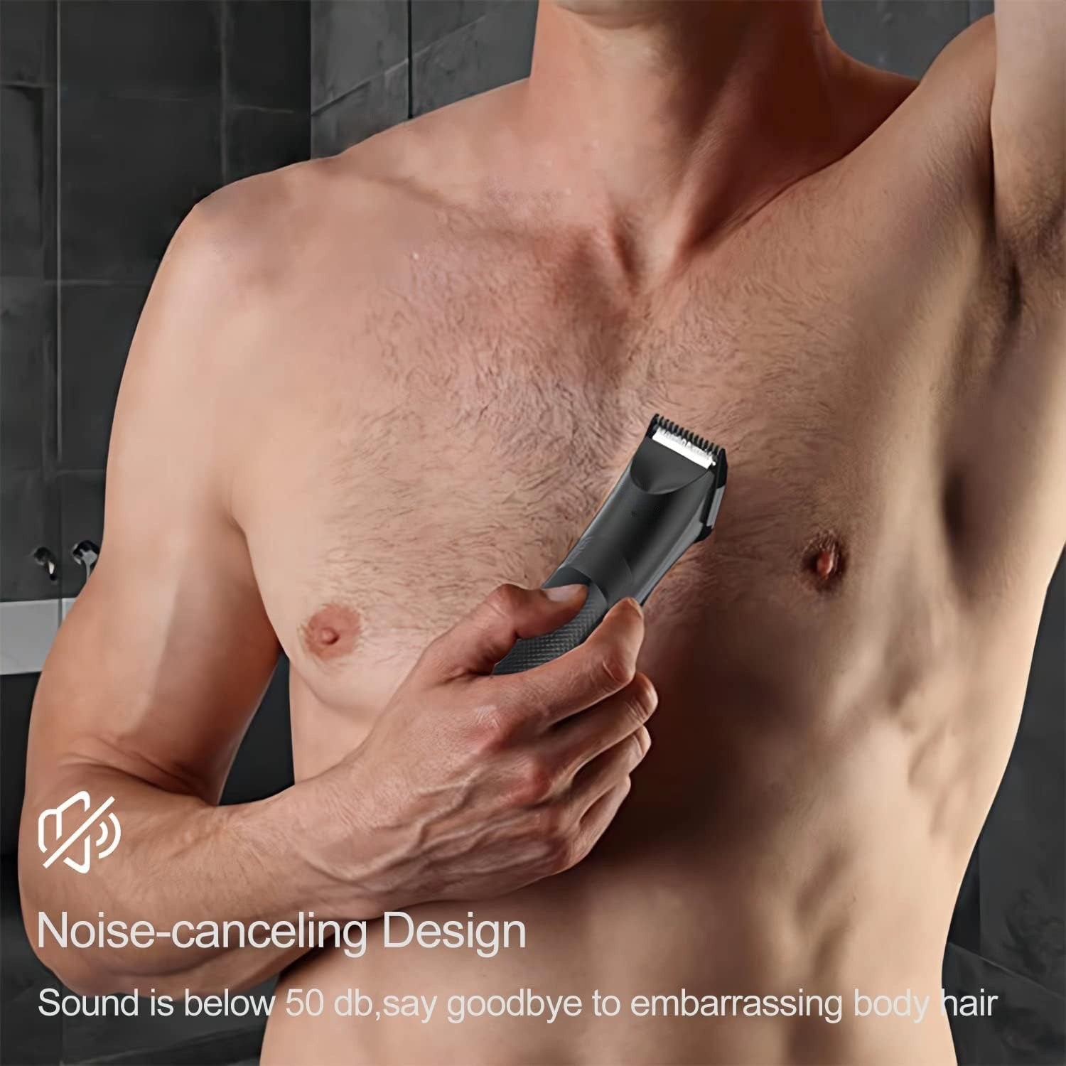 Regolabarba Trimmer Body TekOne - Tagliacapelli, Base di Ricarica, 5W