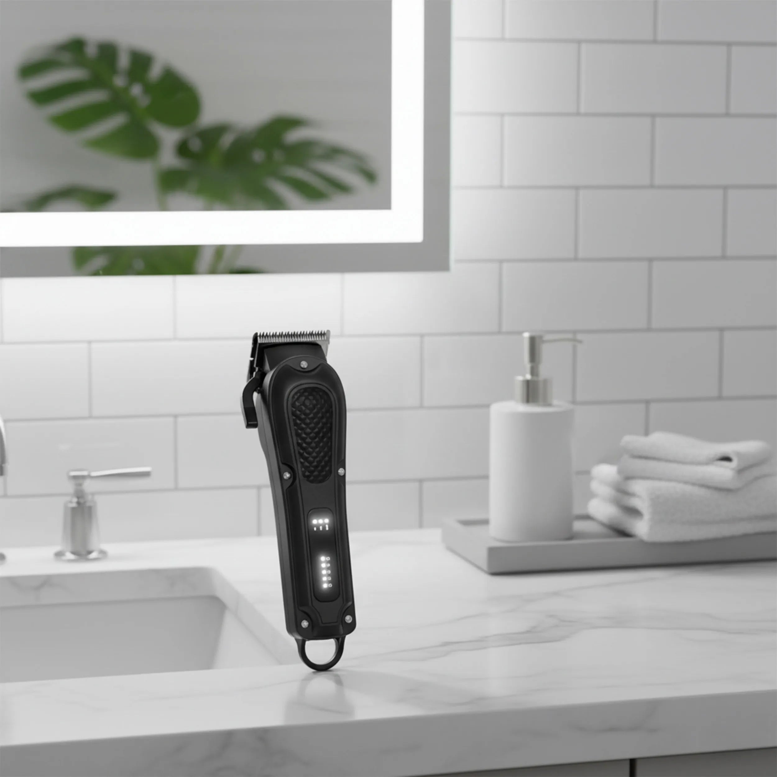 Tekone Tagliacapelli Professionale Ricaricabile con Display Digitale e 4 Pettini