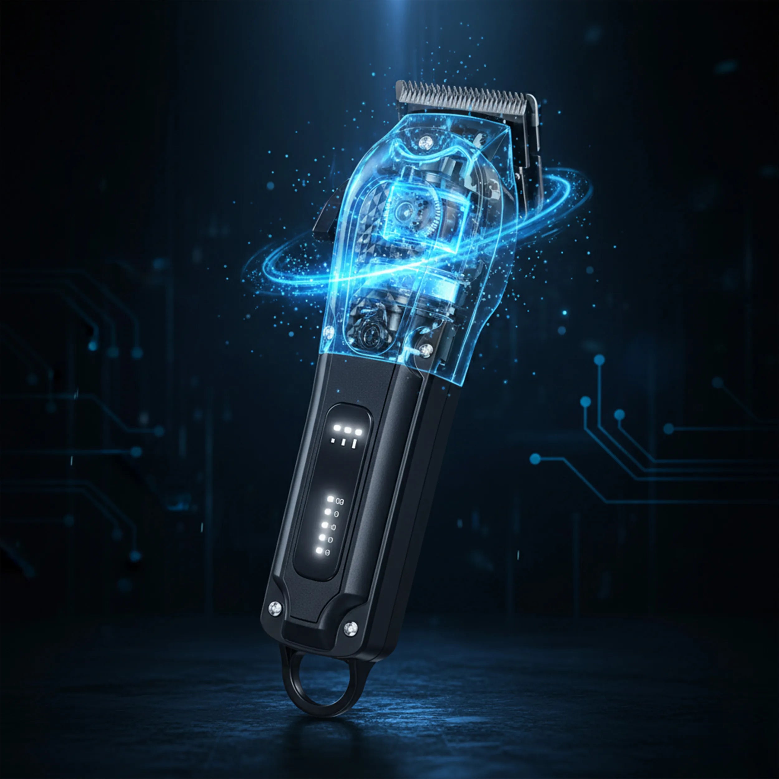 Tekone Tagliacapelli Professionale Ricaricabile con Display Digitale e 4 Pettini