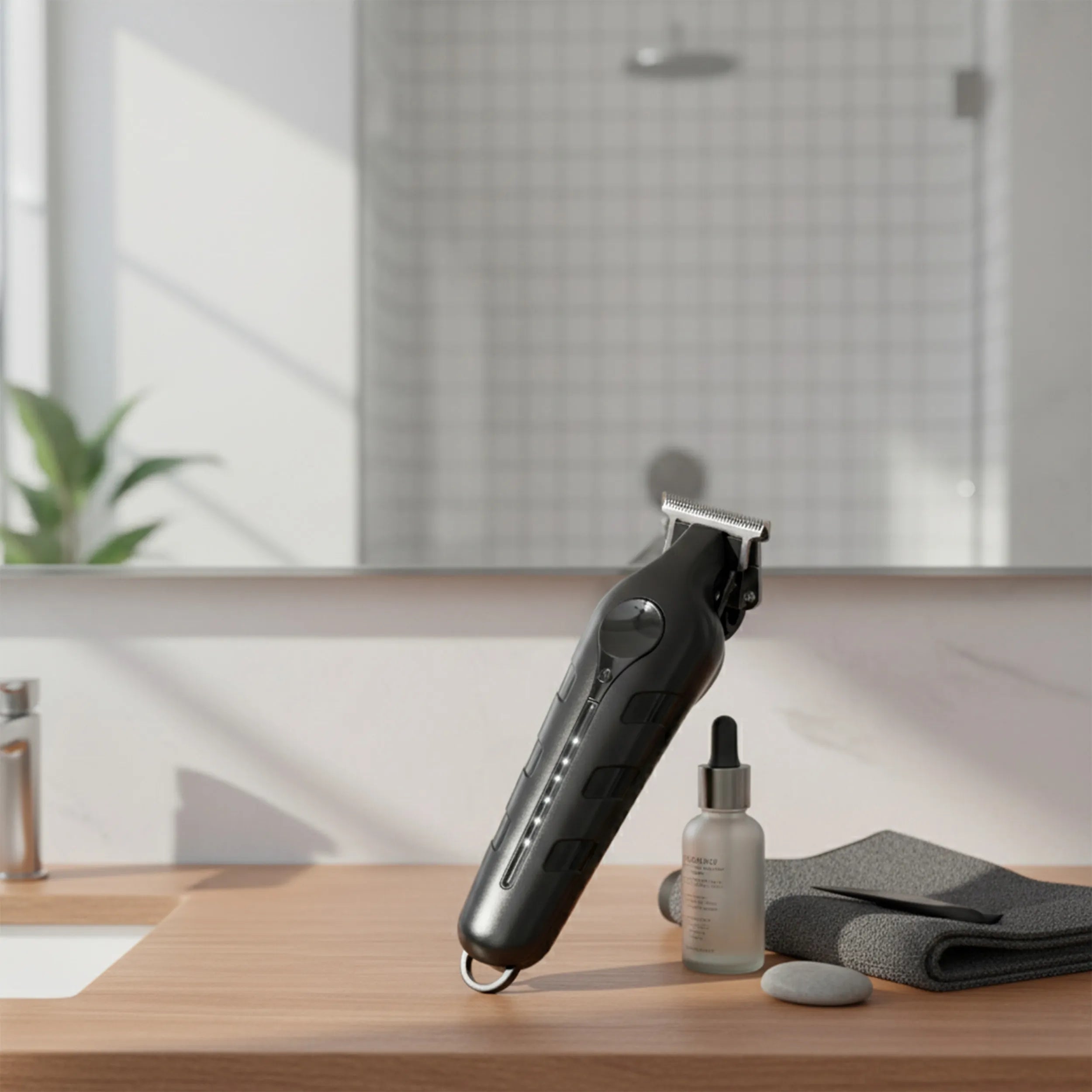 Tekone Tagliacapelli Professionale Ricaricabile con Lama in Acciaio e 4 Pettini