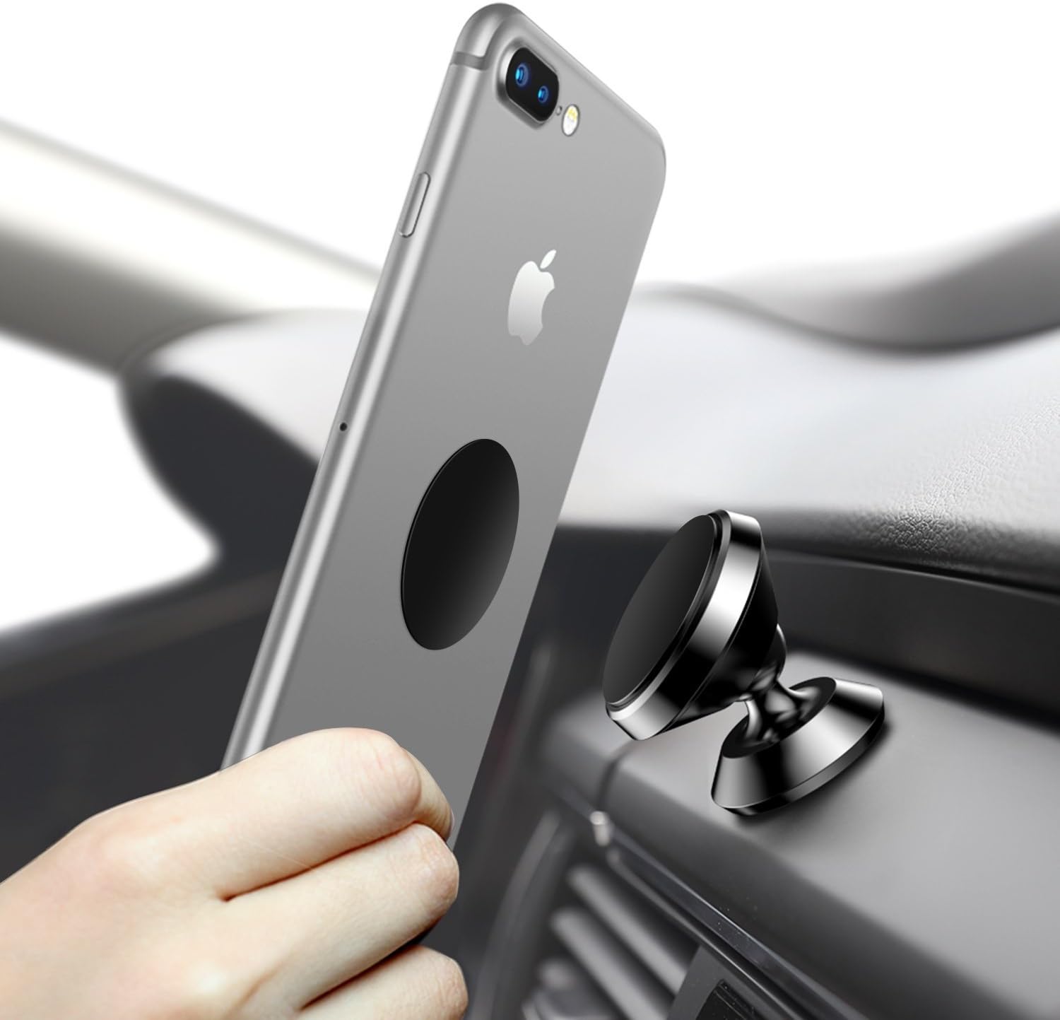 Placchetta di Metallo TekOne per Supporti Smartphone – Adesivo 3M
