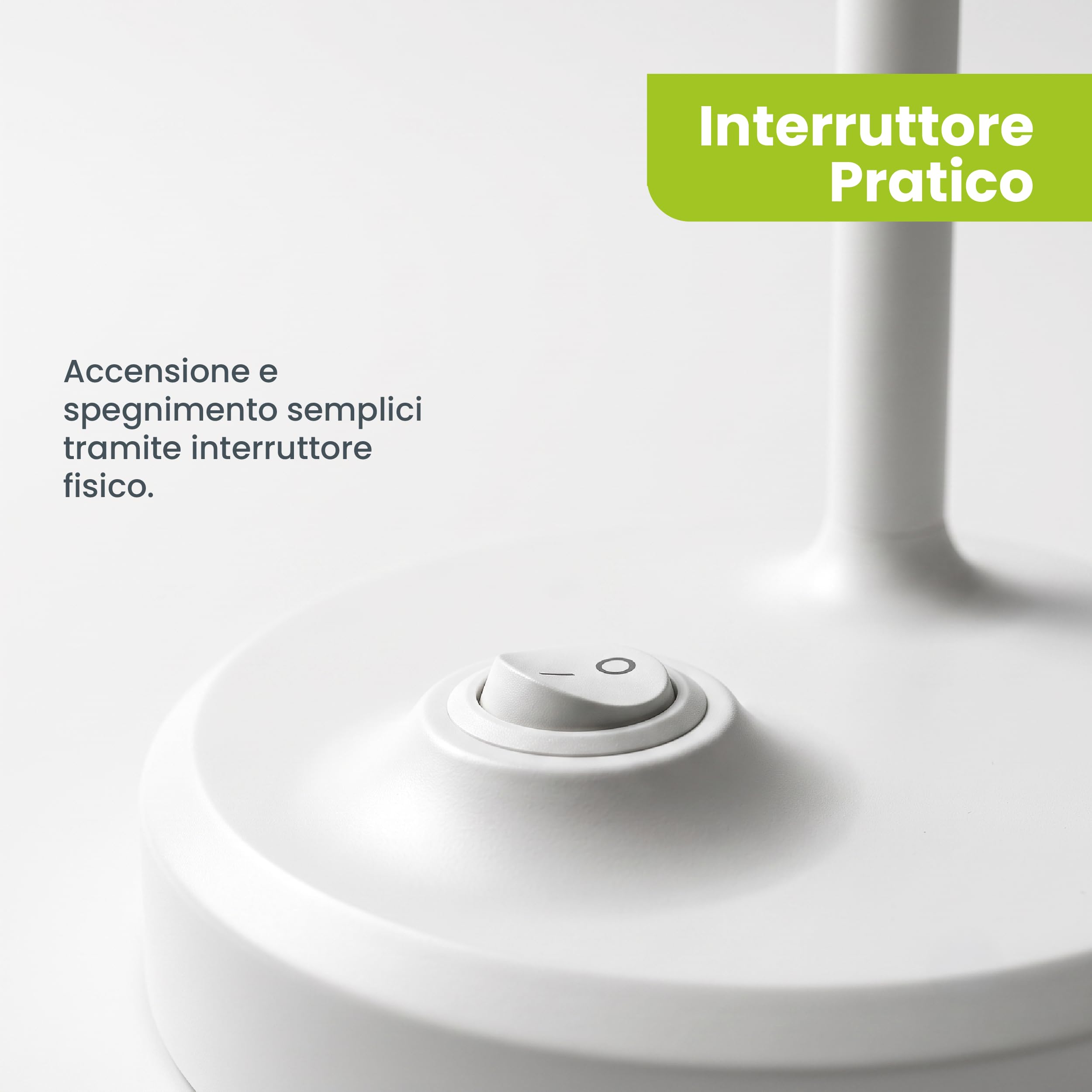 Lampada da Tavolo E14 con Collo Flessibile e Interruttore