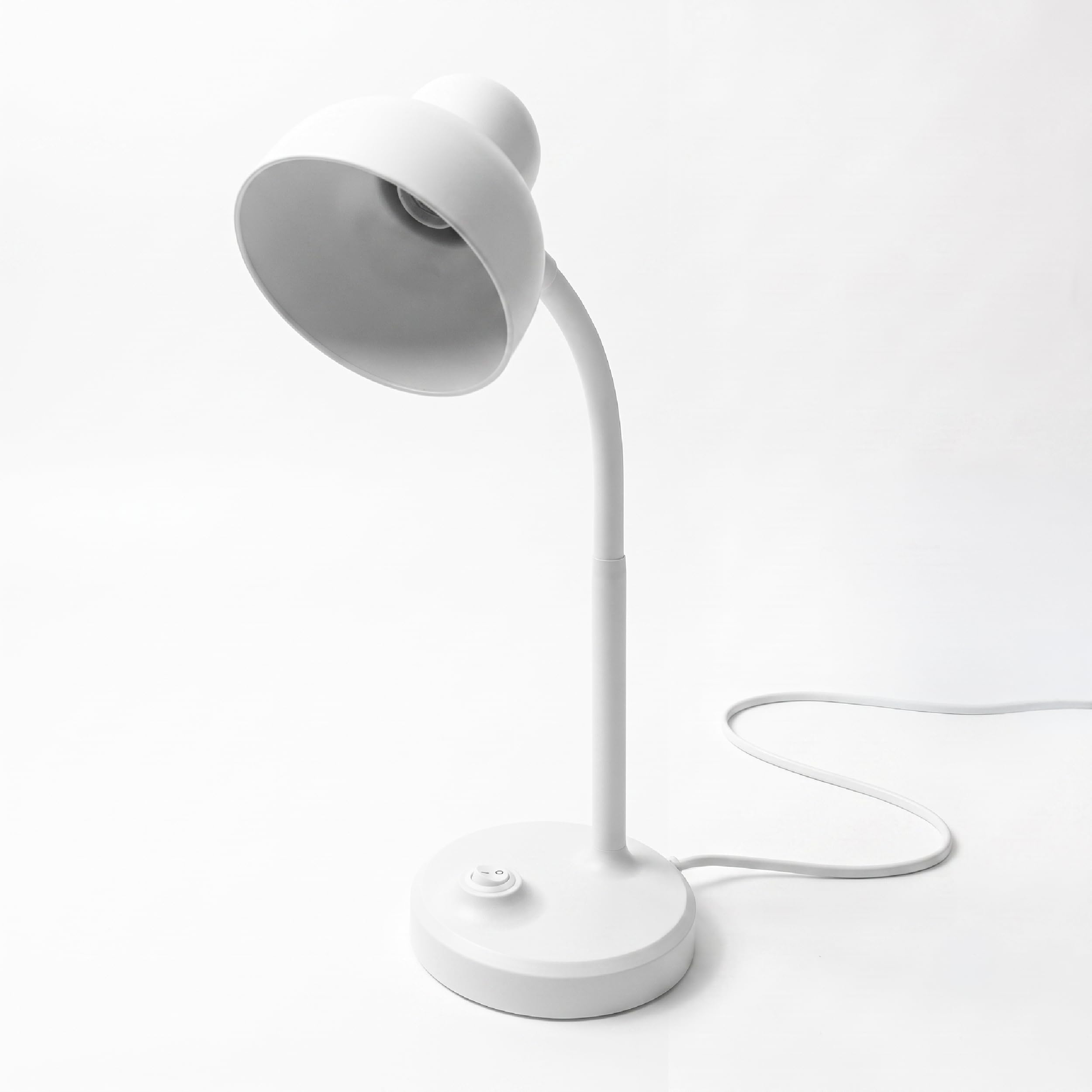 Lampada da Tavolo E14 con Collo Flessibile e Interruttore