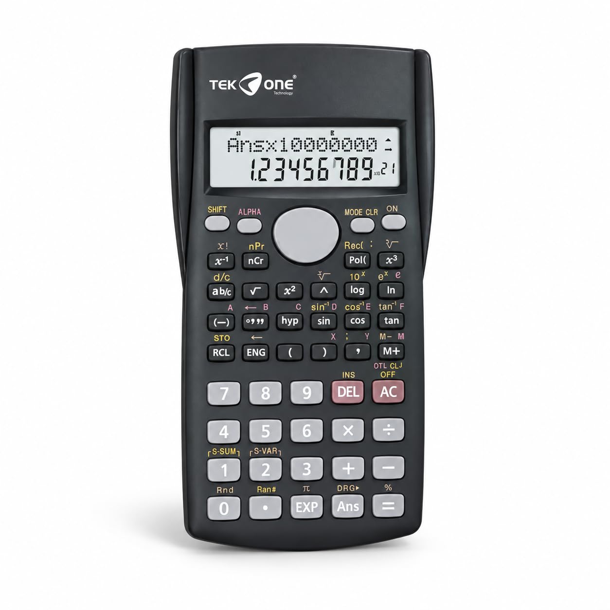 Calcolatrice Scientifica 240 Funzioni, Display LCD 2 Righe, Custodia Rigida