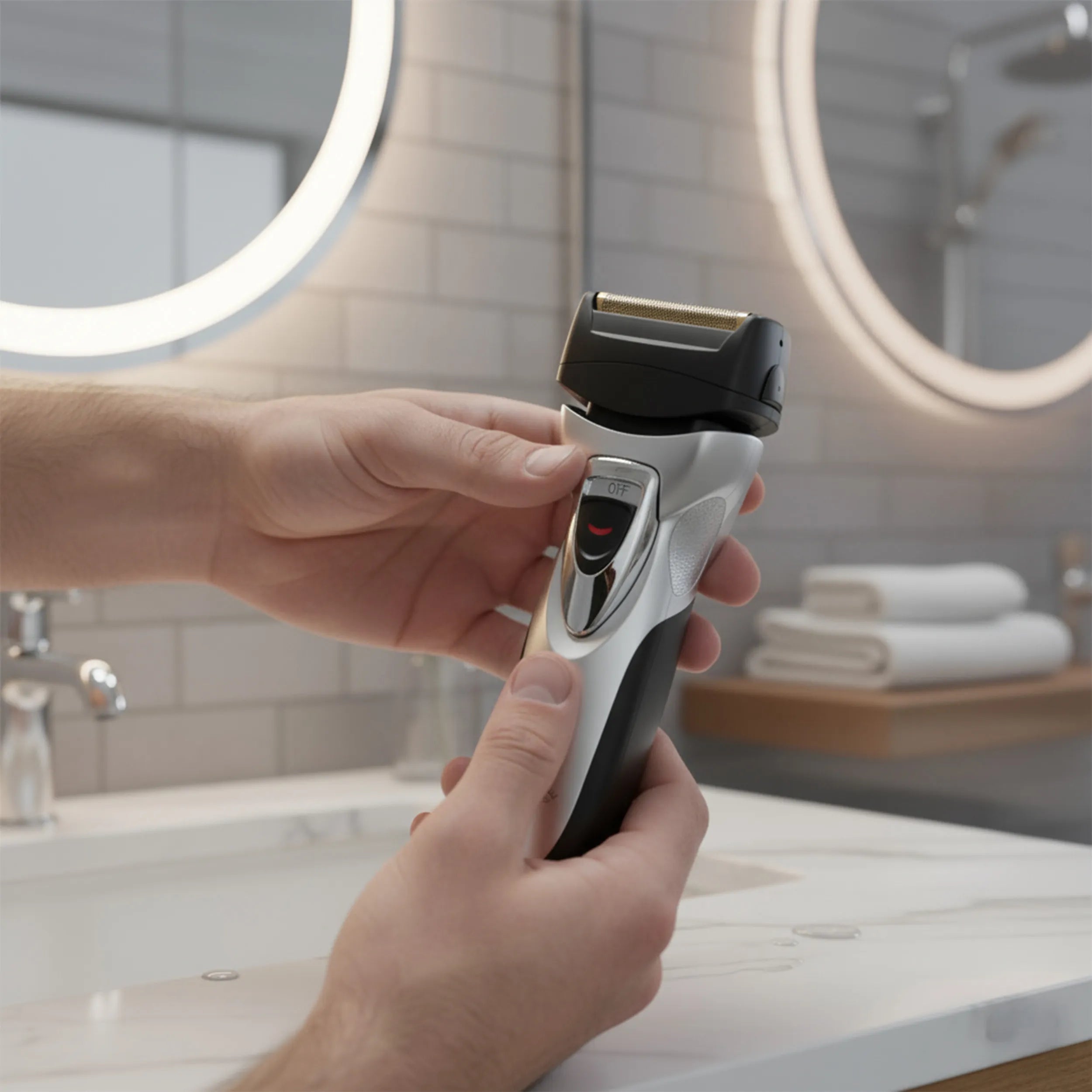 Tekone Rasoio Elettrico Ricaricabile Professionale con Testina a Scomparsa