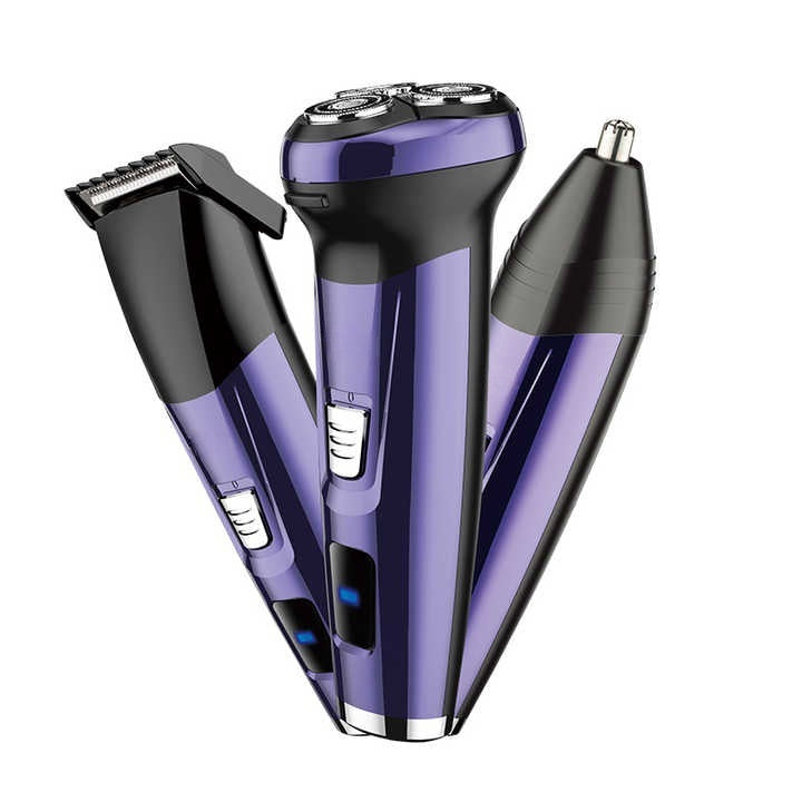 TekOne Rasoio Elettrico Professionale – Tripla Testina, Senza Fili, Ricaricabile