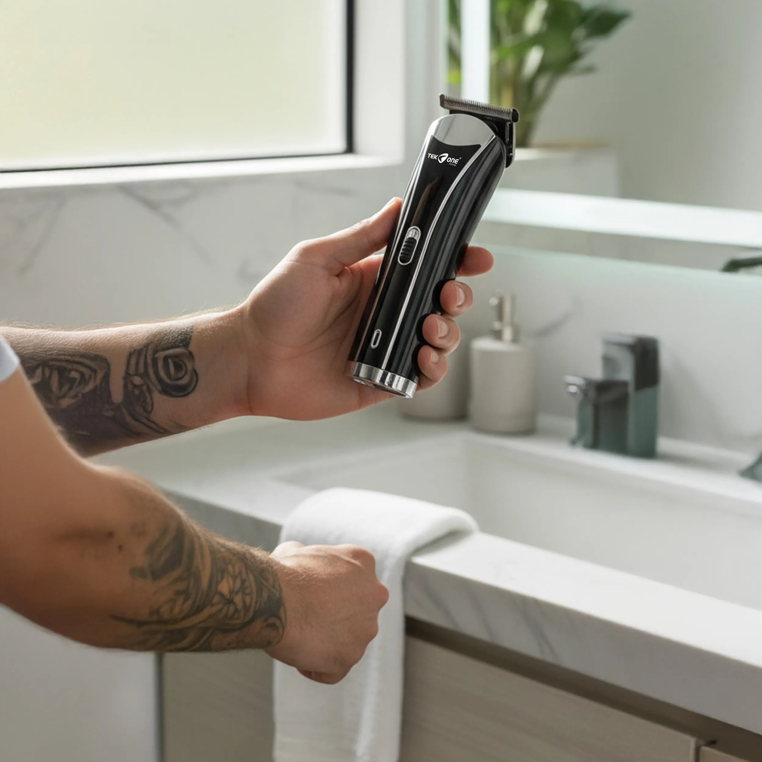 Tekone Tagliacapelli Multifunzione 3 in 1 con Lame in Acciaio