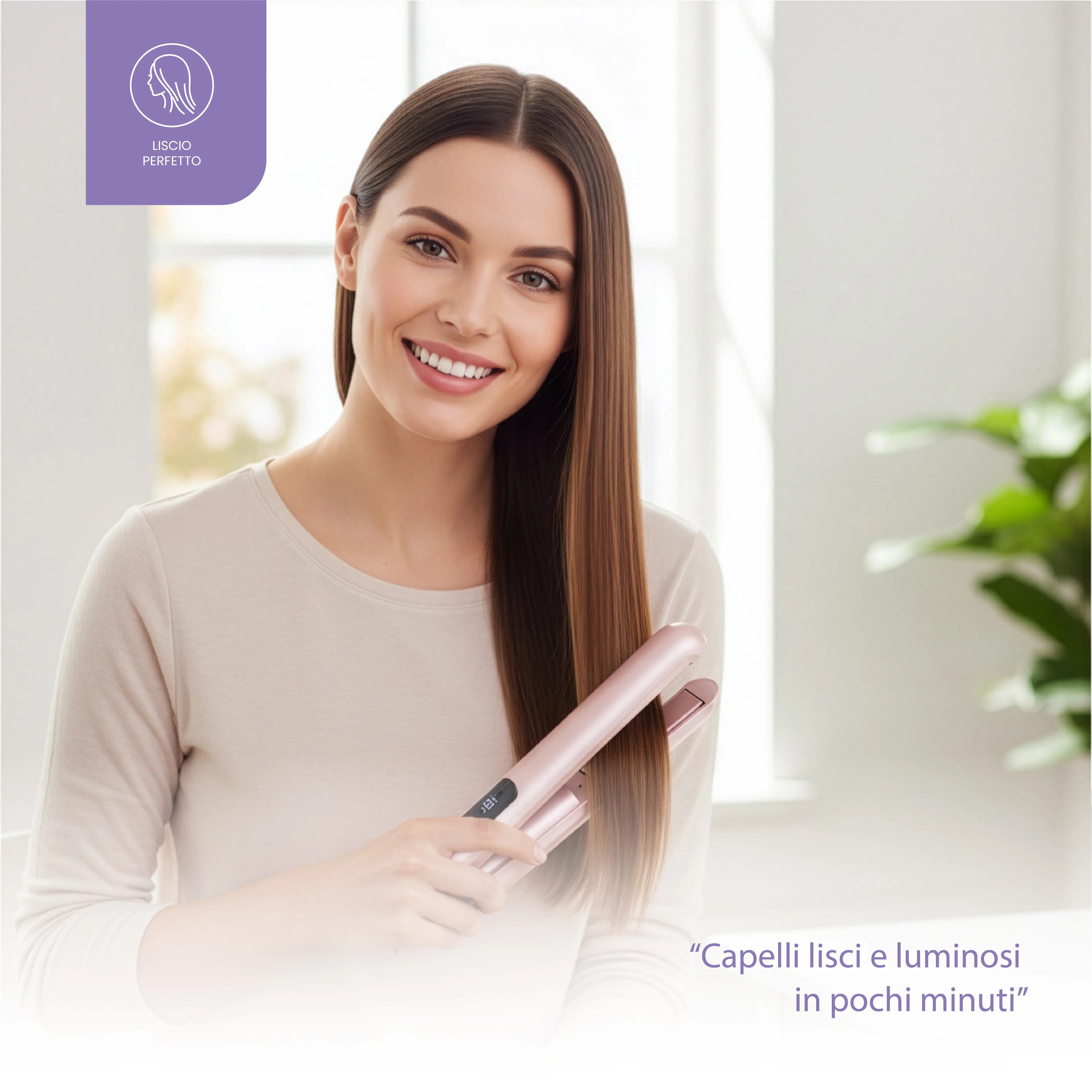 Tekone Piastra Lisciante Ricaricabile 32W con Batteria 4500mAh e USB