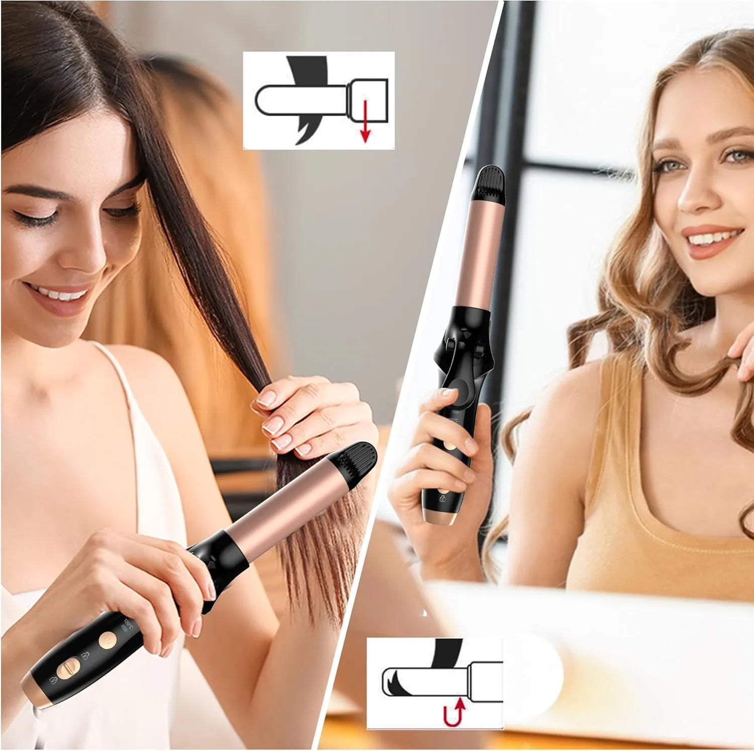Arricciacapelli Ricaricabile Tekone AE-520 32W con Batteria al Litio e Controllo Temperatura