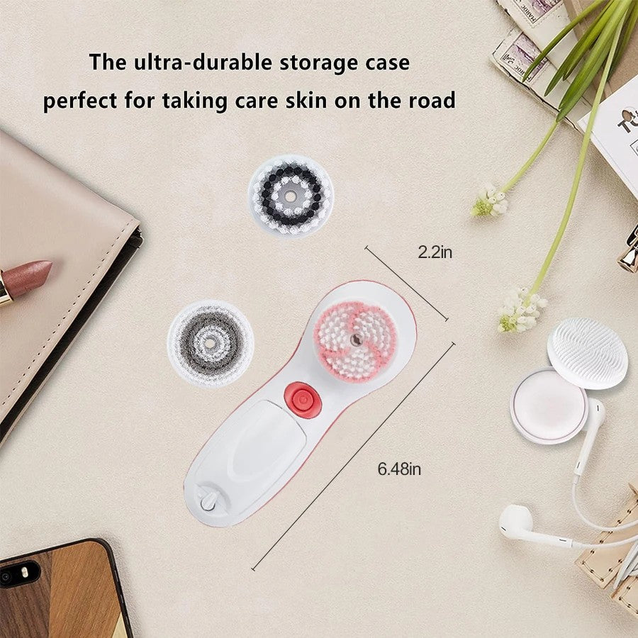 TekOne Spazzola Massaggiante 5 in 1 - Pulizia Viso e Corpo