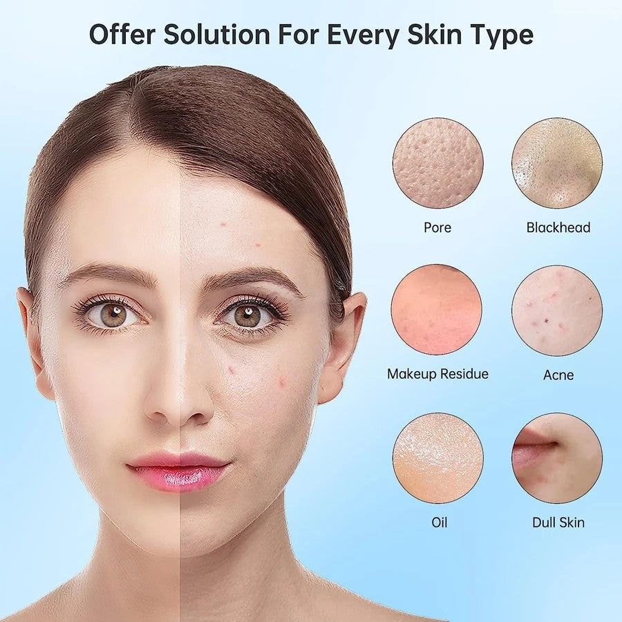 TekOne Spazzola Massaggiante 5 in 1 - Pulizia Viso e Corpo