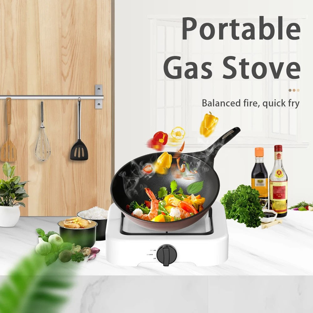 Fornello a gas portatile 2,2kW con pannello smerigliato e accensione manuale