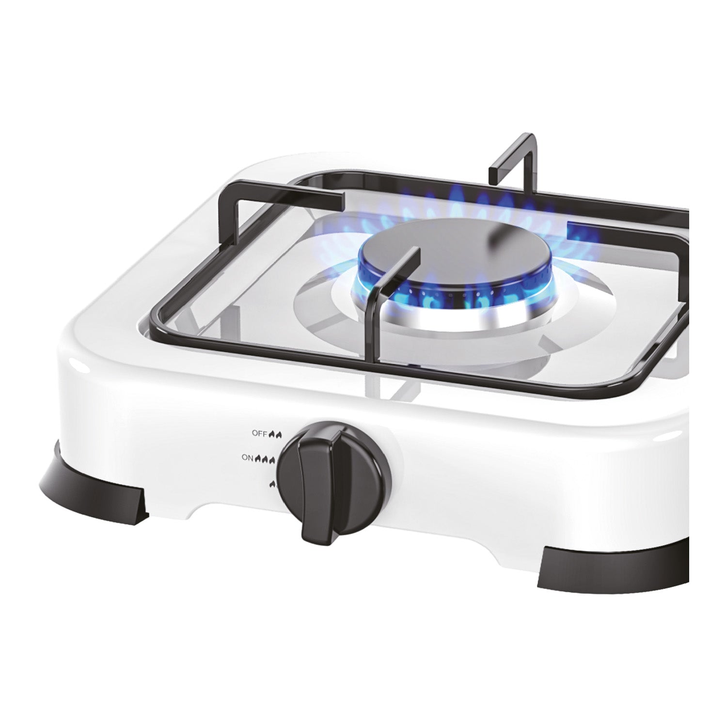 Fornello a gas portatile 2,2kW con pannello smerigliato e accensione manuale