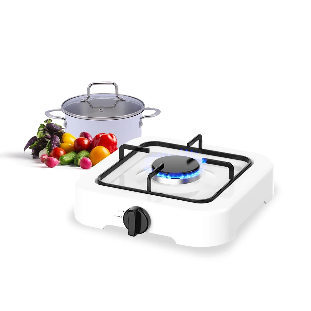 Fornello a gas portatile 2,2kW con pannello smerigliato e accensione manuale